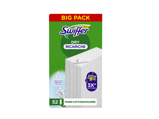 [QUA-8700216677530] Vloerwisdoekjes Swiffer navulling droge doekjes (52)
