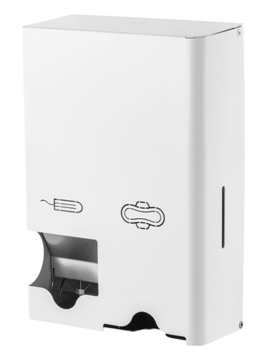 [QUA-19120] Dameshygiënedispenser MediQo-line klein RVS wit