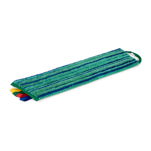 [QUA-3301038] Vlakmop Greenspeed Velcro microvezel met schrobstroken 45cm donkergroen