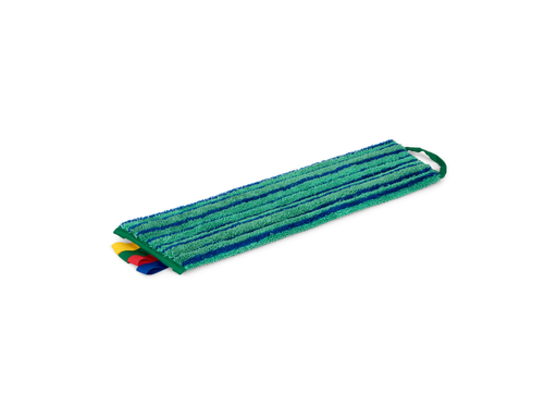 [QUA-3301038] Vlakmop Greenspeed Velcro microvezel met schrobstroken 45cm donkergroen
