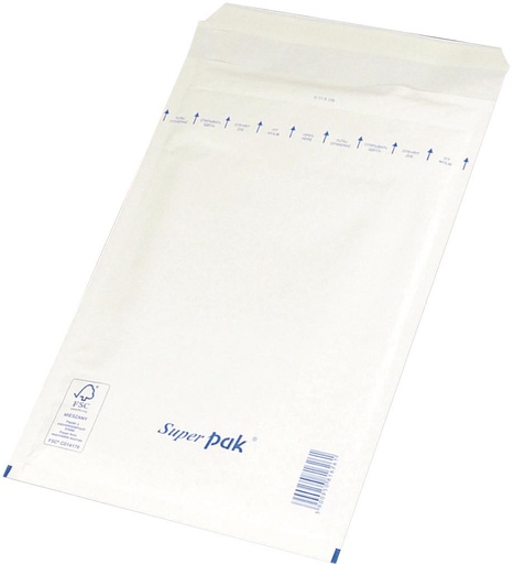 [TIM-5321312] Luchtkussenenveloppen OFFICE products met stripsluiting 150 x 215 mm  wit (10)