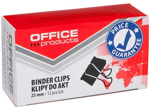 [TIM-9251905] Foldbackclip OFFICE products  zwart 25 mm (12)