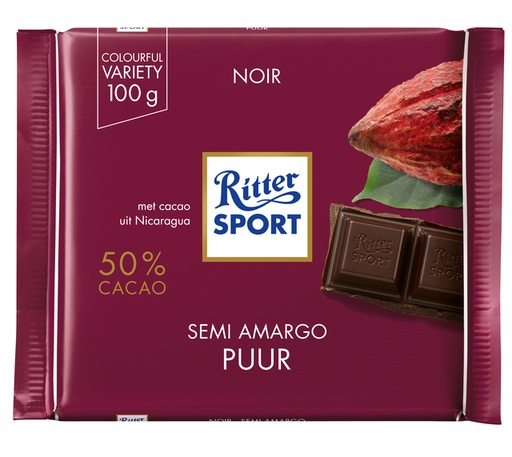 [QUA-31453] Chocolade Ritter Sport puur 100gr