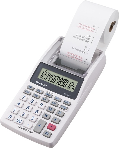 [TIM-EL1611V] Bureaurekenmachine met telrol Sharp EL-1611V