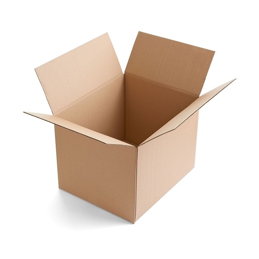 [VER-DOOS83] Vouwdoos enkele golf 350x350x200mm bruin (25)