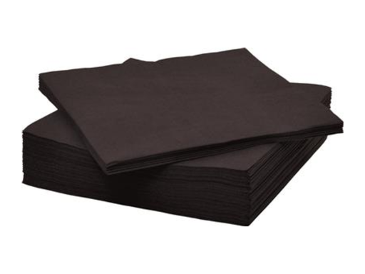 [OND-233431] Servet 2-laags 33x33cm zwart (250)