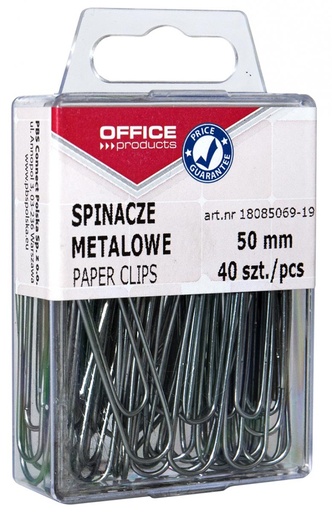[TIM-8506919] Papierklemmen Office Products 50mm metaal  (40)