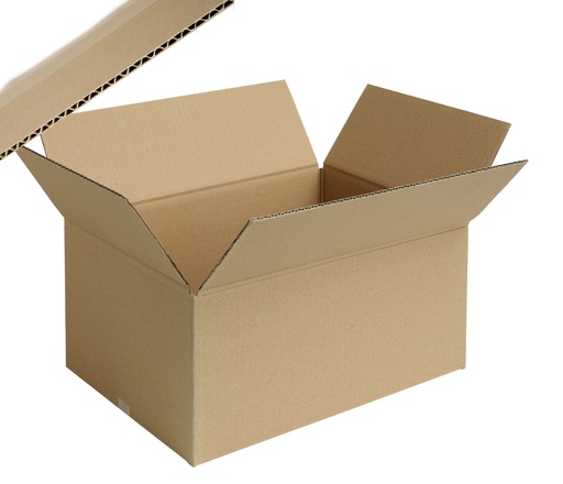 [VER-DOOS136] Vouwdoos enkele golf 310x220x250mm bruin (30) 