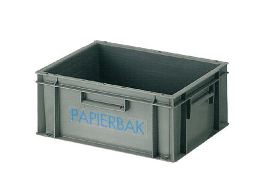 [QUA-8713631003723] Papierverzamelbak Vepa kunststof 40x30x17.5cm grijs