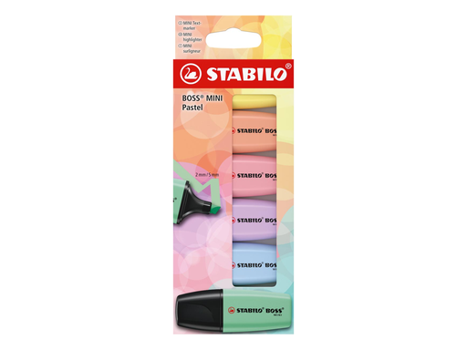[TIM-076201] Markeerstift Stabilo Boss Mini pastel geassorteerde kleuren (6)