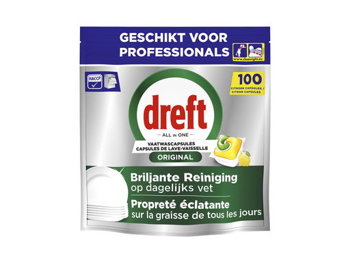 [TIM-3195423] Vaatwastabletten Dreft Pro Original Lemon (100)