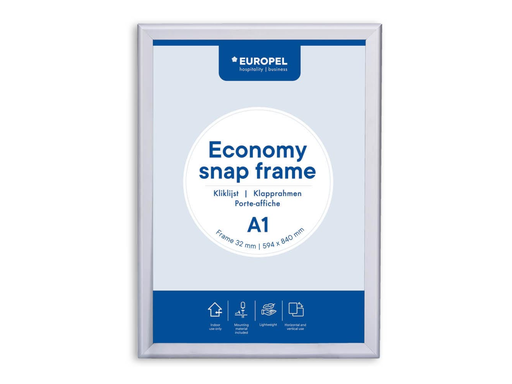 [TIM-355201] Kliklijst Europel Economy lijst 32 mm A1 zilver