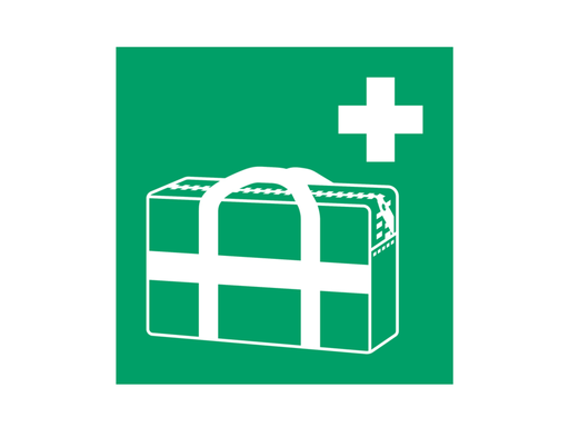 [QUA-7510074] Pictogram bordje Djois EHBO koffer 200x200mm groen 