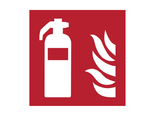 [QUA-7520002] Pictogram bordje Djois Brandblusser 200x200mm rood 