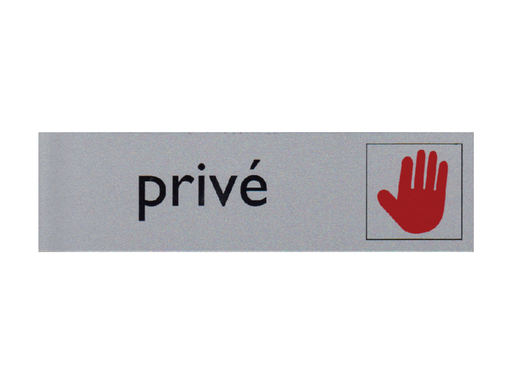 [QUA-39073] Infobord pictogram prive 165x44mm 