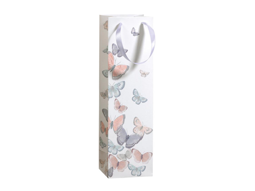 [TIM-2136451] Geschenkzak tender butterflies voor fles 38x10x10cm 