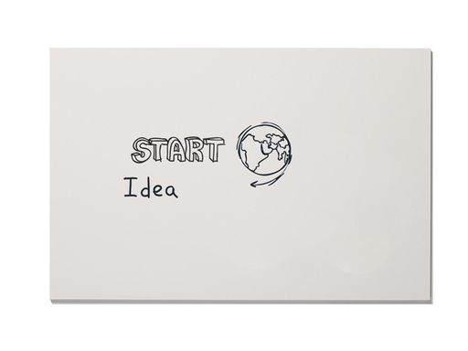 [TIM-6200101] Frameloos whiteboard Smit Visual gelakt staal magnetisch 98x148cm