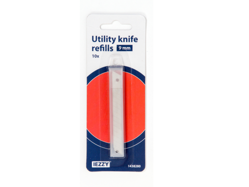 [QUA-QU1438280] Snijmes vullingen IEZZY 9mm 10 stuks 