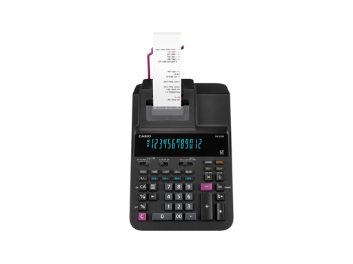 [QUA-DR200R] Bureaurekenmachine Casio DR-200R met telrol