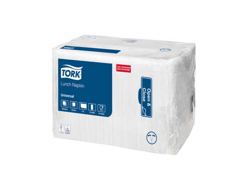 [OND-509308] Servet Tork Universal 325x325mm 1/8 vouw 1-laags wit (4000)
