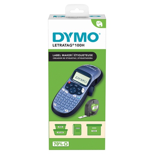 [DYM-930127] Labelprinter Dymo LetraTag 100H draagbaar abc 12mm blauw 