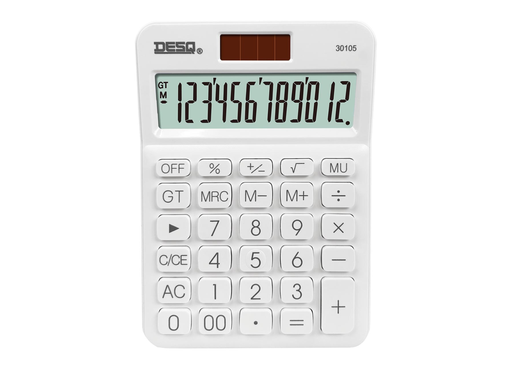 [TIM-30105] Bureaurekenmachine Desq 30105 wit