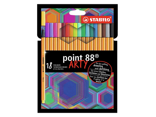 [TIM-2526769] Fineliner Stabilo point 88 arty assorti (18)