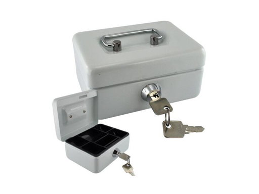 [TIM-5603002] Geldkoffer Maul met muntgleuf 125x105x62mm wit
