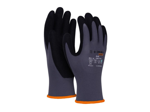 [TIM-6172107] Veiligheidshandschoenen flex Donau Safety grijs S maat 7