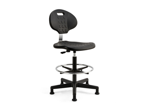 [QUA-19TAR003ZW] Werkstoel Euroseats Tarente Large zwart 