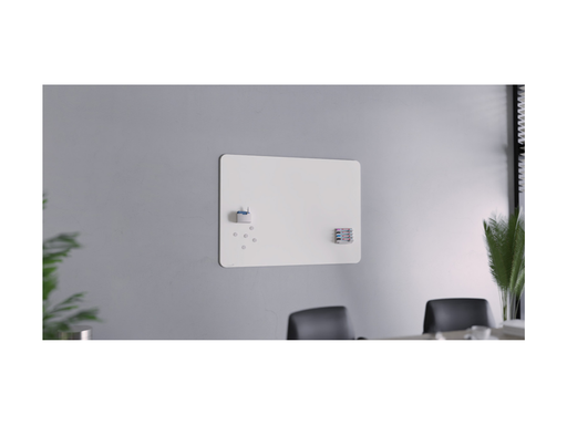 [LM-105054] Glasbord mat Legamaster 90x120 ronde hoeken wit