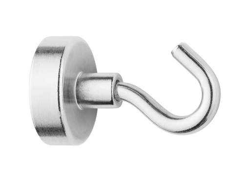 [QUA-E10828] Magneet met haak Westcott 25mm zilver Trekkracht +/- 15kg 