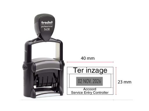 [TRO-5430] Trodat Prof.datumstempel 5430 + tekst