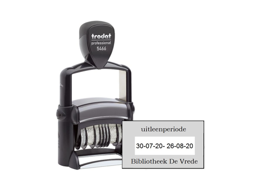 [TRO-5466 PL] Trodat Prof.datumstempel 5466pl + tekst