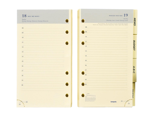 [AGE-610902] Vulling Brepols Brefax 11 agendagedeelte 2027