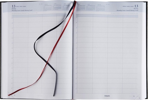 [AGE-002345Z] Agenda Brepols Bremax 2 Santex 210x290mm zestalig zwart 2026 1 dag/2 pagina's