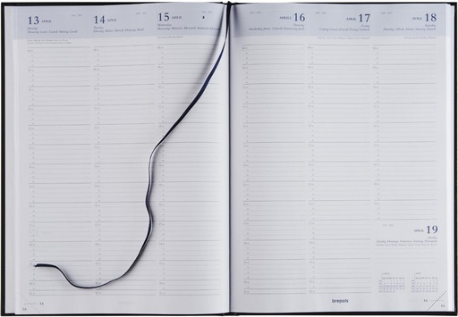 [AGE-030256Z] Agenda Brepols Omega Lima 210x290mm zestalig zwart 2026 1 week/2 pagina's