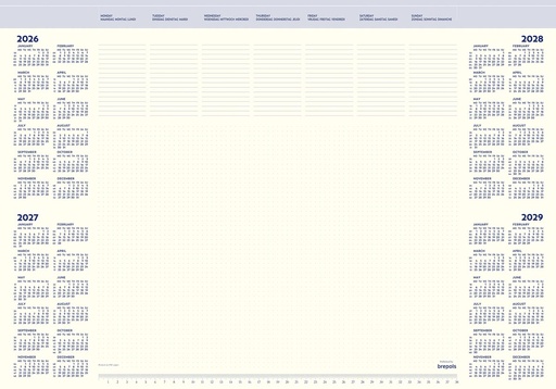 [AGE-041902] Bureauonderlegger Brepols Office Mate 412x590mm 2027