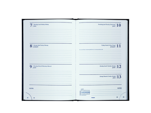 [AGE-231255Z] Agenda Brepols Saturnus Lima 133x210mm Nederlandstalig zwart 2027 1 week/2 pagina's
