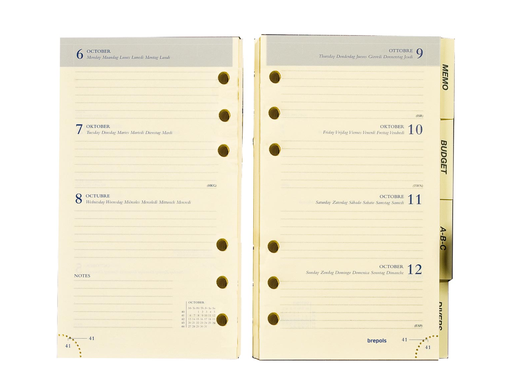 [AGE-660902] Vulling Brepols Brefax 17 agendagedeelte 2027