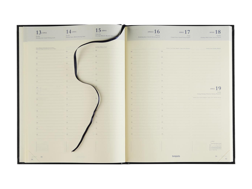 [AGE-240256B] Agenda Brepols Concorde Lima 210x270mm zestalig blauw 2027 1 week/2 pagina's