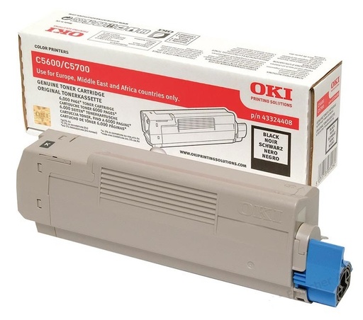 [OKI-43324408] Toner Oki Color Laser 43324408 C5600 6.000 pag. BK