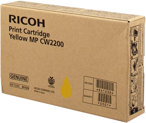 [RIC-841638] Toner Ricoh Color Laser 841638 Aficio MP CW2200SP 100ml YEL