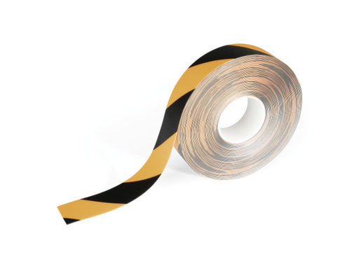 [DUR-1043130] Vloermarkering Durable Duraline sticker 50mmx15m verwijderbaar geel/zwart