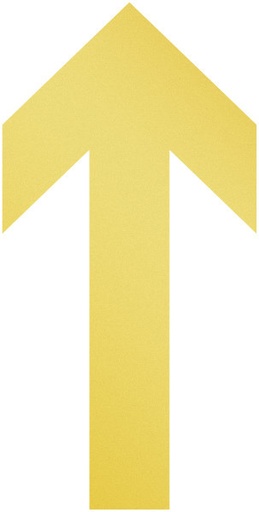 [DUR-104804] Vloermarkering Durable sticker 100x200mm pijl verwijderbaar geel (10)
