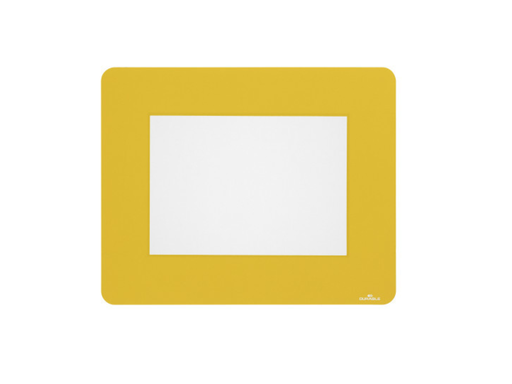 [DUR-180704] Vloermarkering Durable sticker kader voor A5 documenten verwijderbaar geel (10)