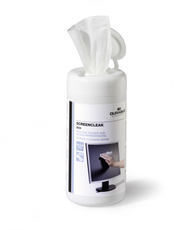 [DUR-573602] Reiningingsdoekjes voor schermen Durable Screanclean wit (100)