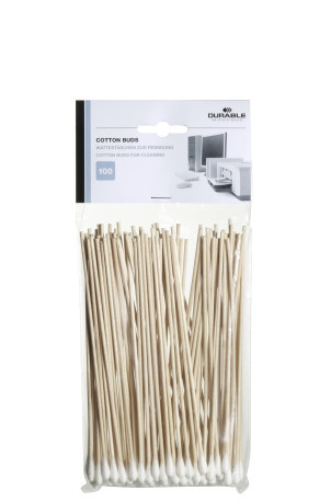 [DUR-578902] Reinigingsstaafjes Durable Cotton Buds wit (100)