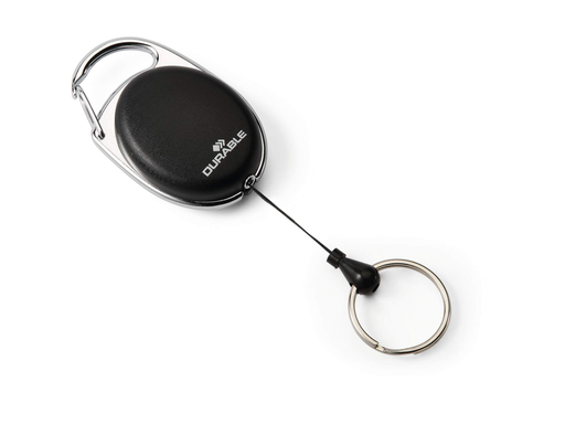 [DUR-819801] Afrolmechanisme STYLE LED met sleutelring Durable zwart 