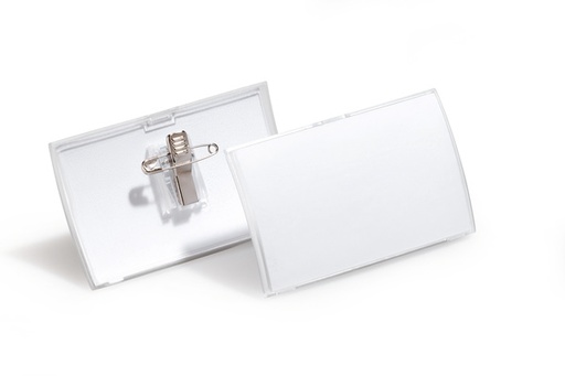 [DUR-821419] Badge Durable Click Fold 54x90mm met combiklem (25)(D821419)